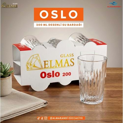ALMARANDİ OSLO SU BARDAK