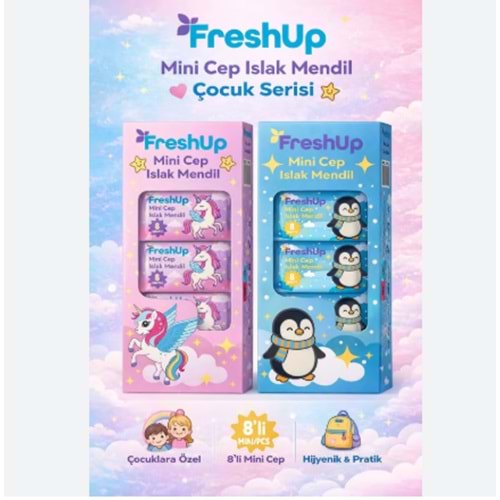 FRESHUP 8Lİ ISLAK MANDİL