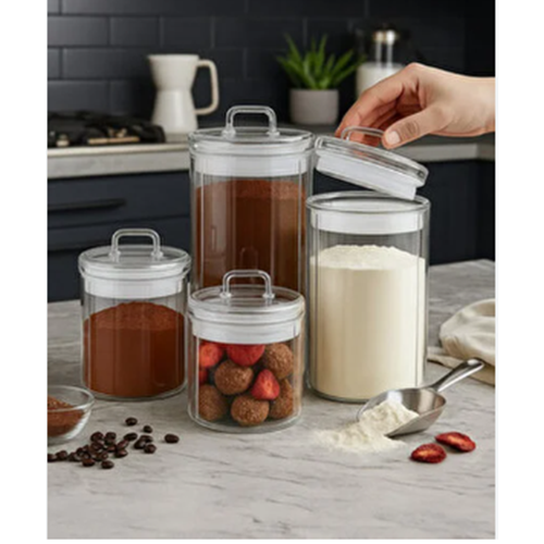 KRD-6155 CORBEEN 4 LÜ YUVARLAK KAVANOZ