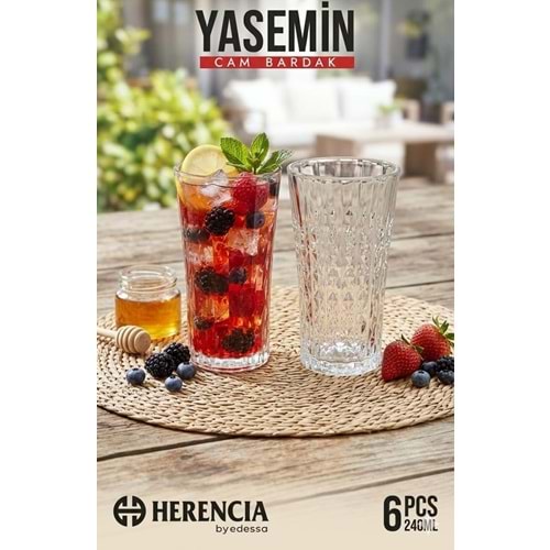 HERENCİA YASEMİN 6 LI UZUN MEŞRUBAT