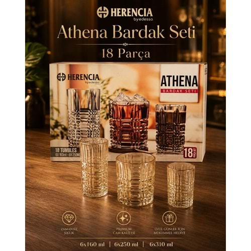 HERENCİA ATHENA 18 PRÇ SU SETİ