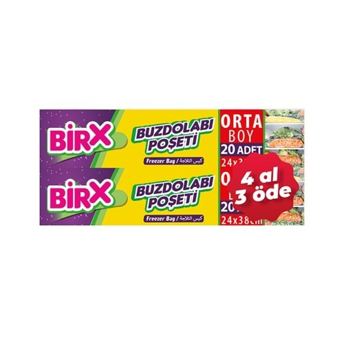 BRİX ORTABOY 4 AL 3 ÖDE BUZDOLABI POŞETİ