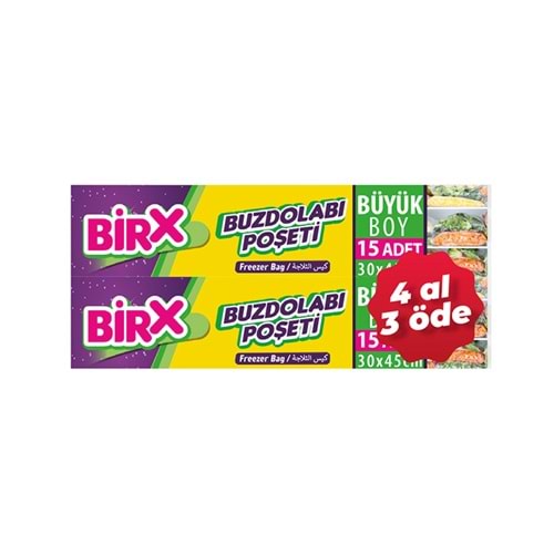 BRİX BÜYÜKBOY 4 AL 3 ÖDE BUZDOLABI POŞETİ