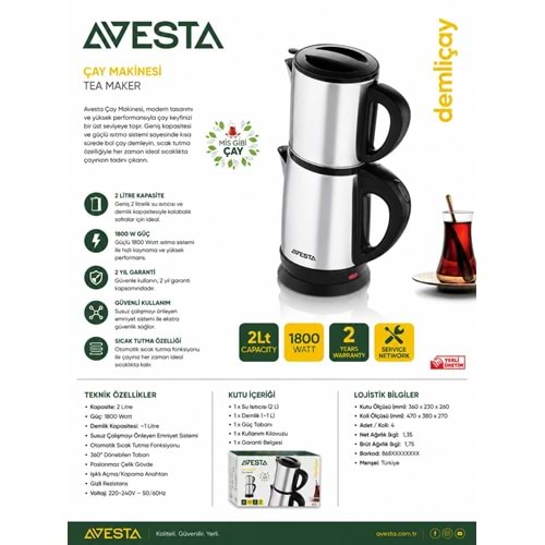 AVİ-1055 DEMLİCAY ÇAY MAKİNESİ