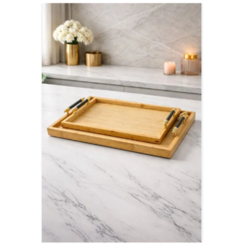 NEW LİFE 2345 2 Lİ BAMBU TEPSİ