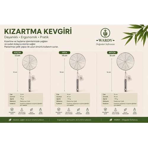 TCR-3202 16 CM KEVGİR