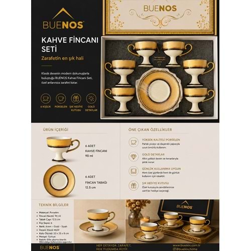 WY-101 6LI KAHVE FİNCANI