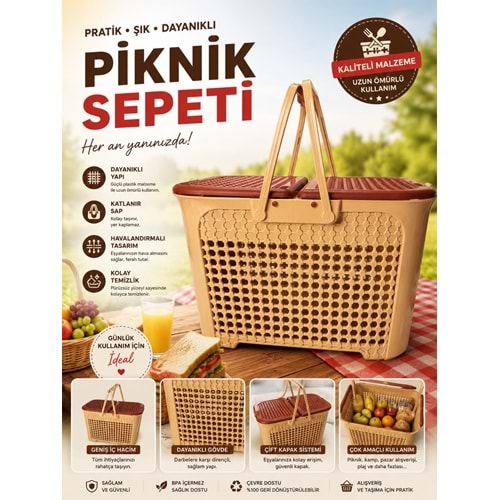 MRD349 NAT. PİKNİK SEPETİ