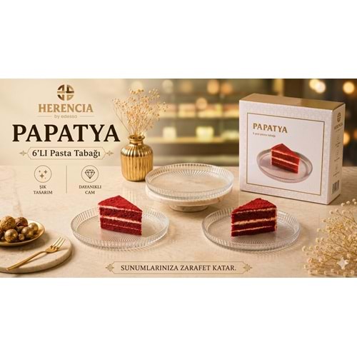 HERENCİA PAPATYA 6 LI PASTA SET
