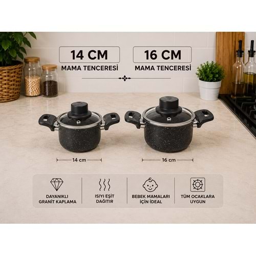 HARİKA 16 CM MAMA TENCERESİ