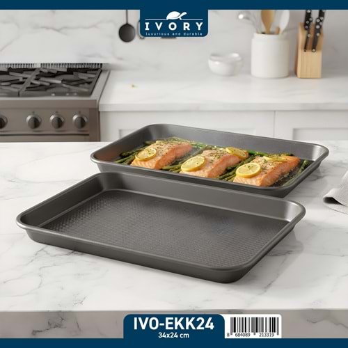 İVORY EKK24 34*24 LÜKS FIRIN TEPSİSİ