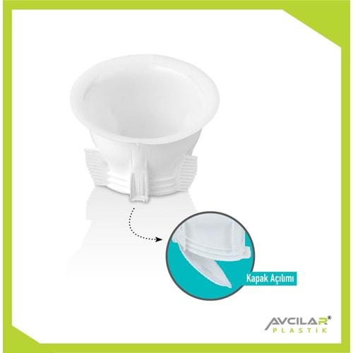 AVCILAR AV-027 TEK KAPAK POŞETLİ WC MATİK
