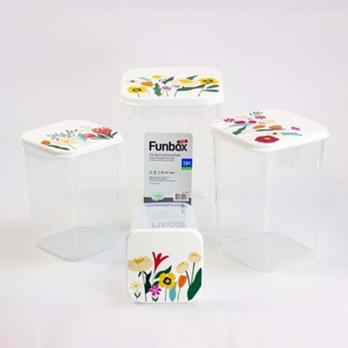 HOBY LİFE 02 0947 FUNBOX 4LÜ SAKLAMA KABI