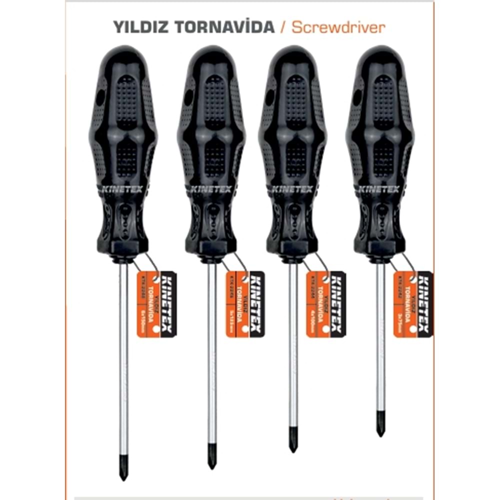 E-10 TORNAVİDA 4*100 MM YILDIZ KTX-2244