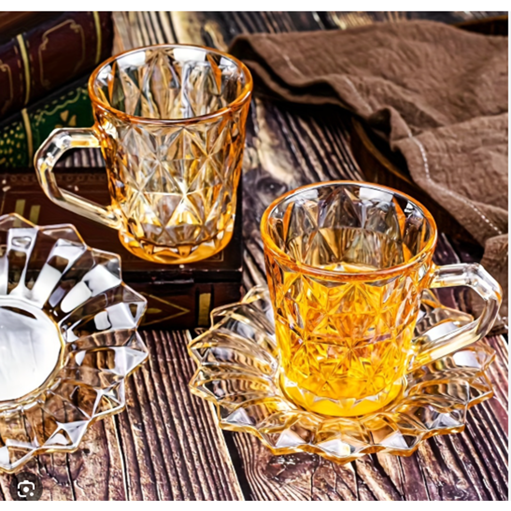 BD009J RENKLİ ÇAY SETİ