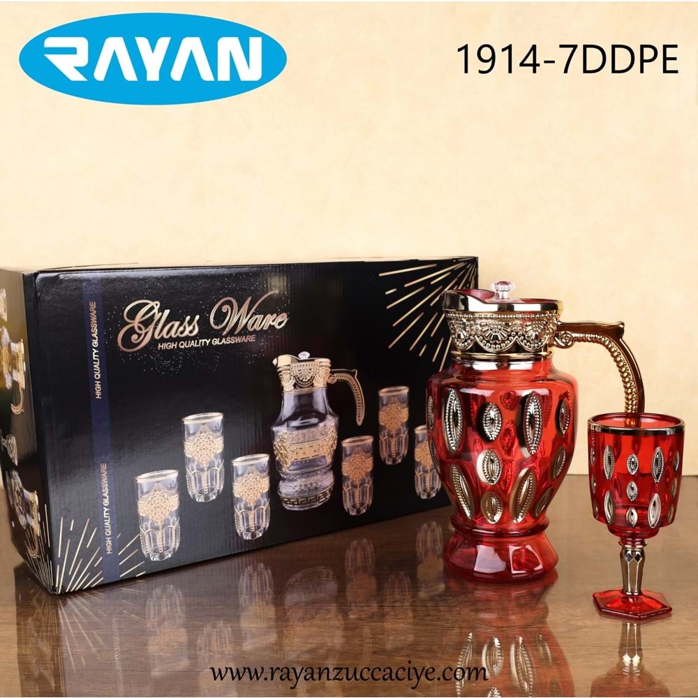 RAYAN 7 PARÇA SÜRAHİ SET (1916-7DDE)