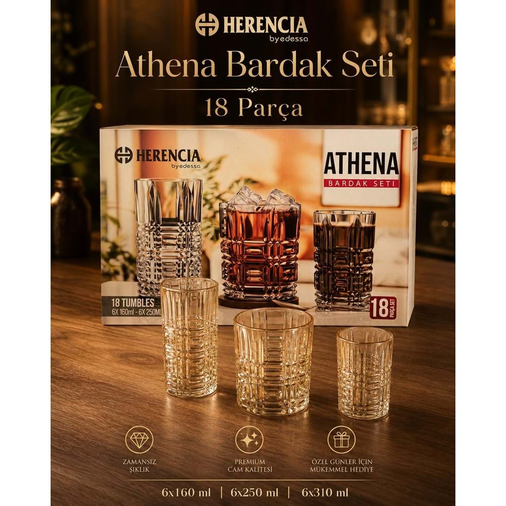 HERENCİA ATHENA 18 PRÇ SU SETİ