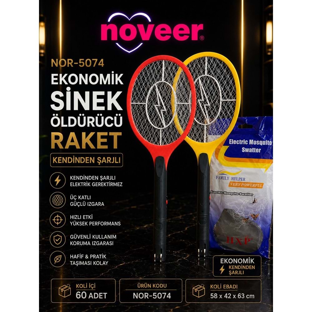 NOR-5074 SİNEK ÖLDÜRÜCÜ RAKET