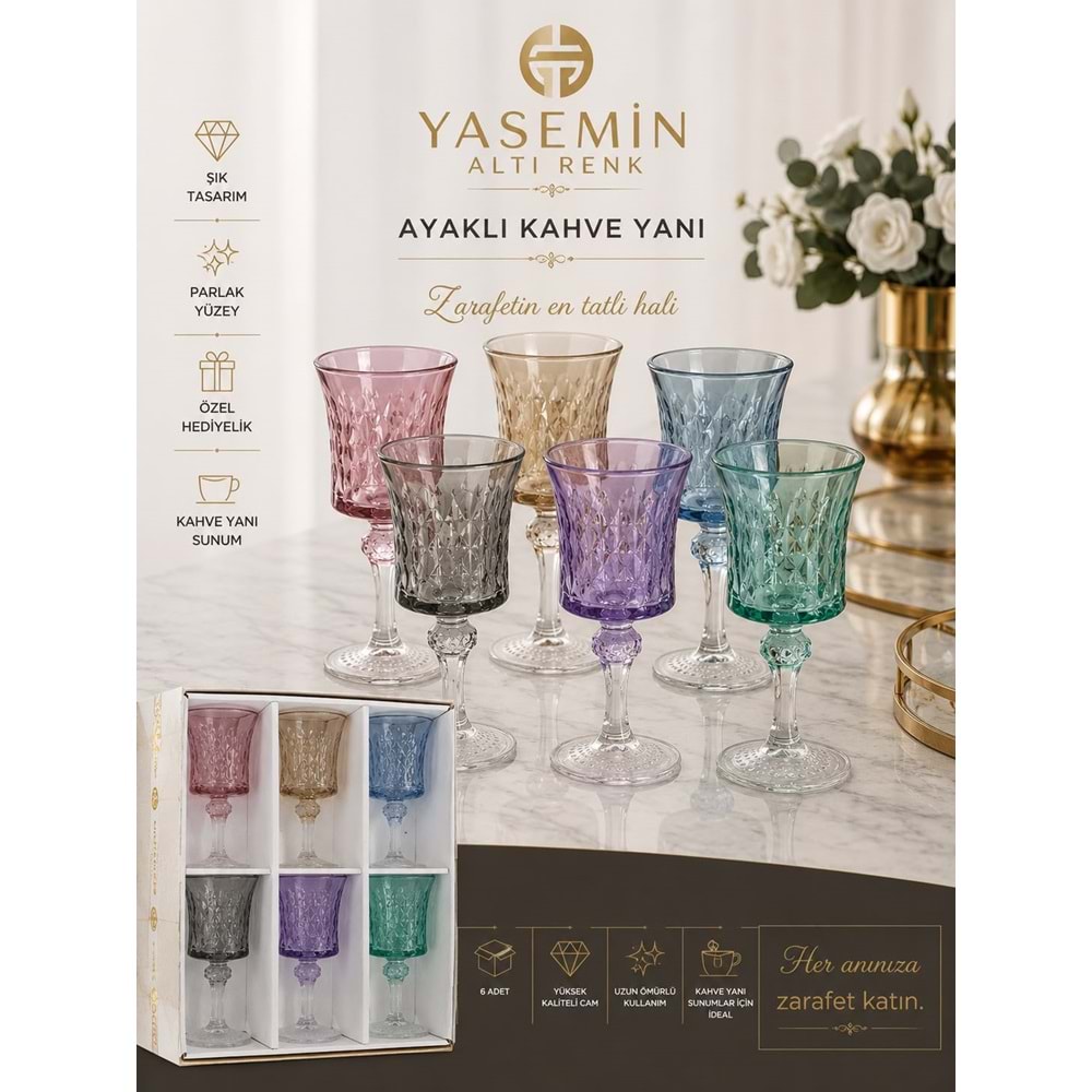 HERENCİA RENKLİ YASEMİN KAHVE YANI