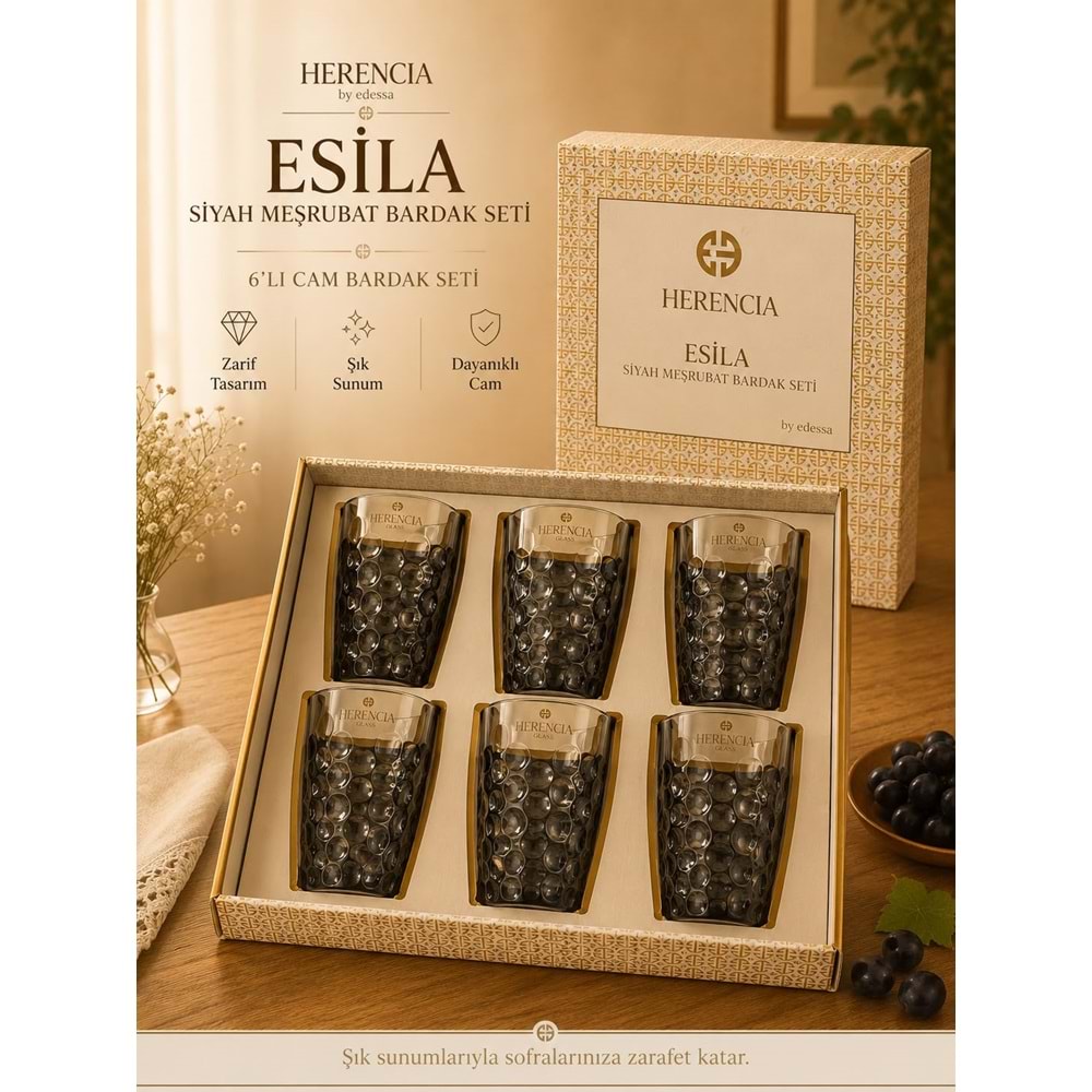 HERENCİA ESİLA SİYAH 6 LI MEŞRUBAT