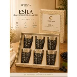 HERENCİA ESİLA SİYAH 6 LI MEŞRUBAT