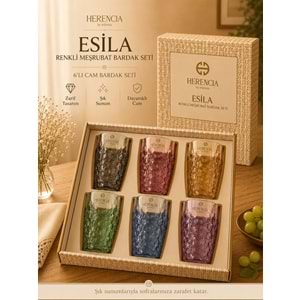 HERENCİA ESİLA RENKLİ 6 LI MEŞRUBAT