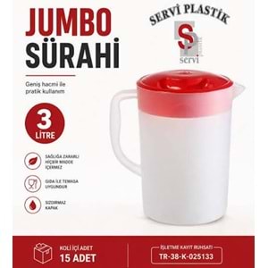 SERVİ 3 LTR JUMBO SÜRAHİ